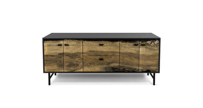 Live Edge Solid Face Credenza